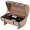 Wooden Wine Barrel Shaped Treasure Chest Vintage Decorative Wine Holder